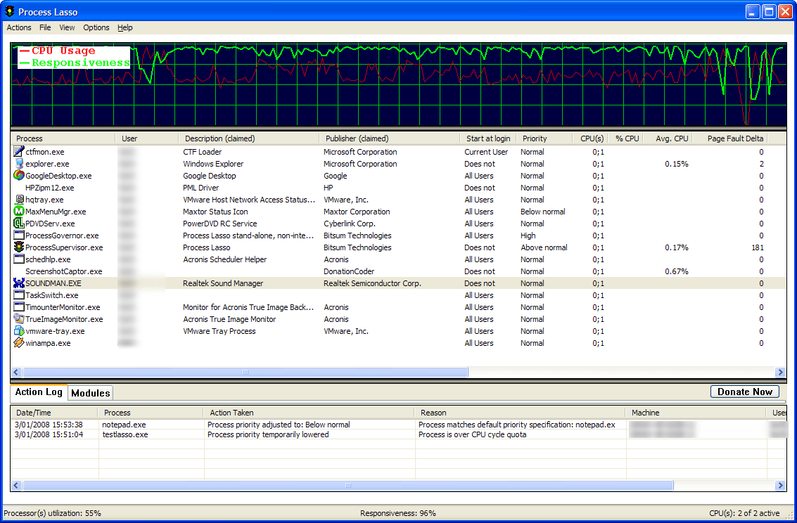 Process Supervisor - Applies rules to running processes and more.